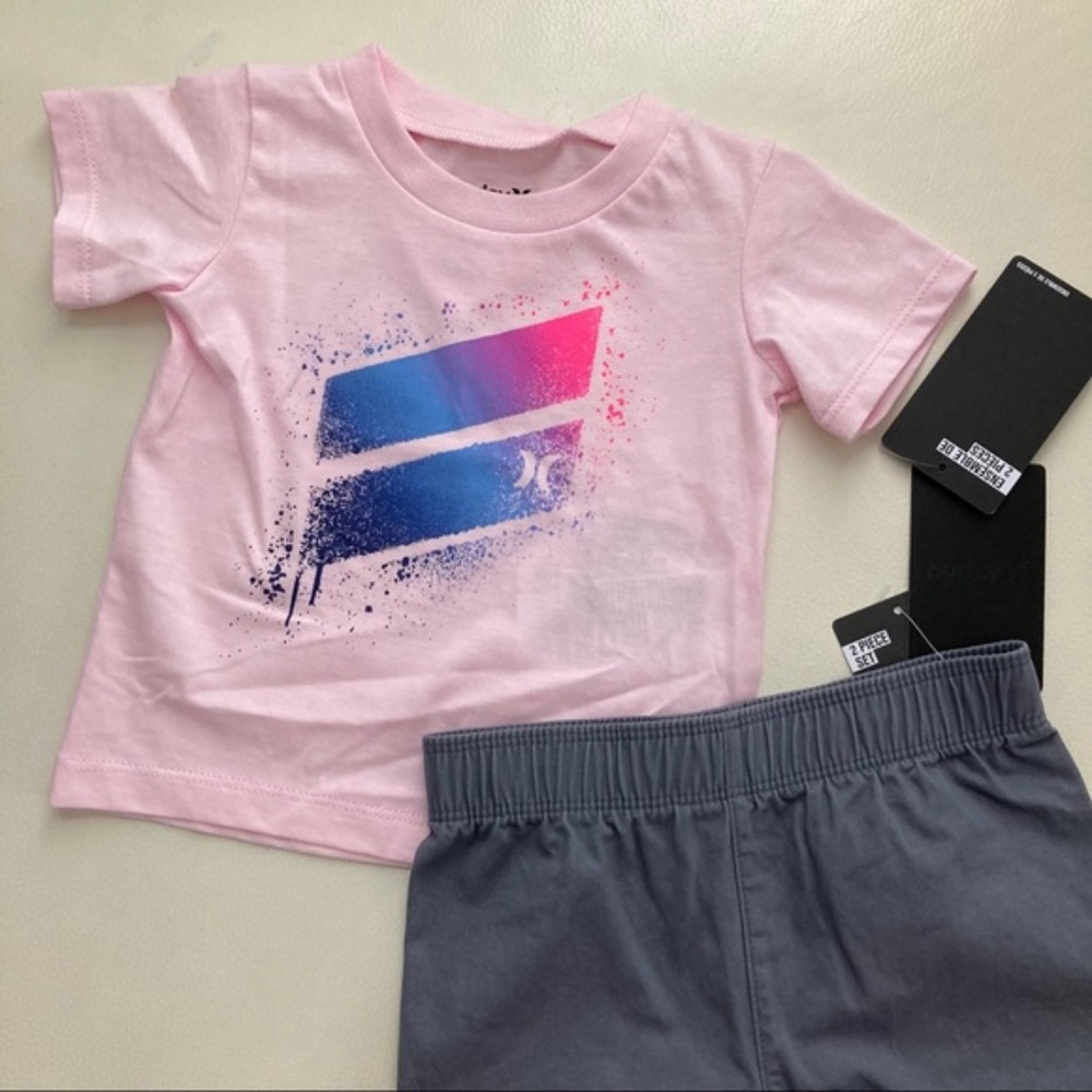 Hurley cute baby boy shorts set 2268 - Picture 2 of 5